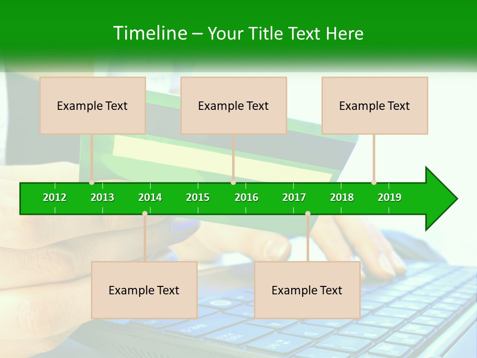 Payment On The Internet By Card PowerPoint Template