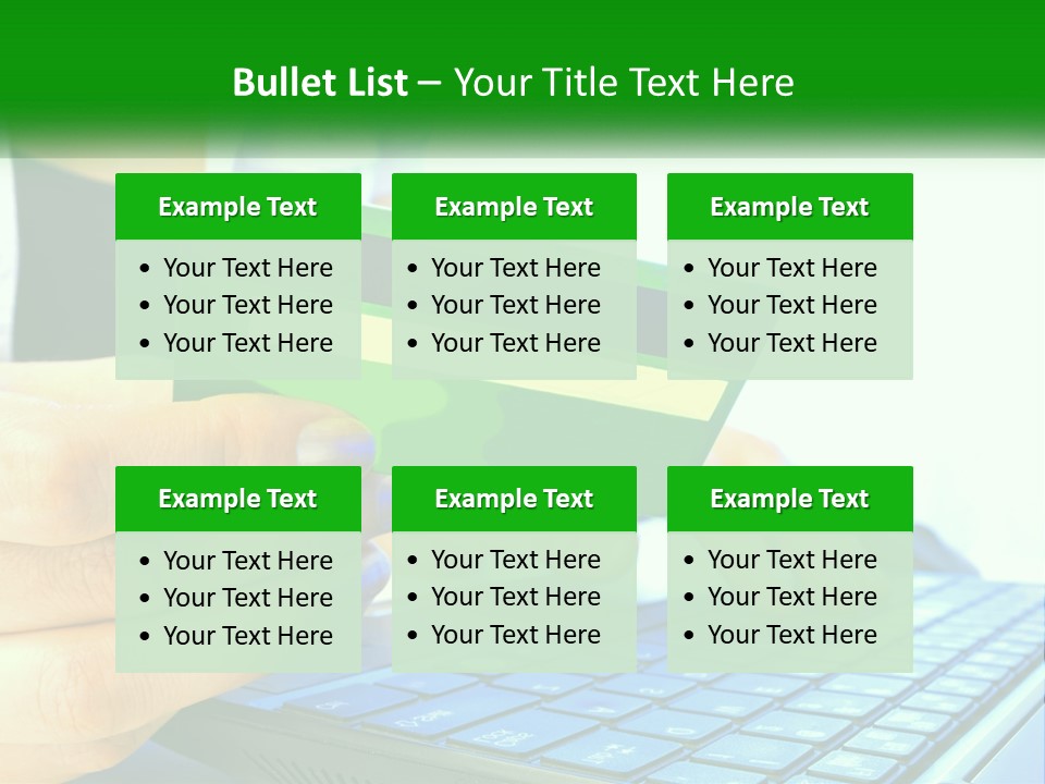 Payment On The Internet By Card PowerPoint Template