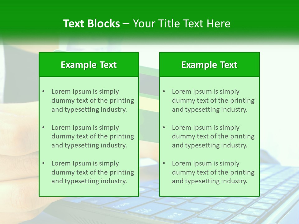 Payment On The Internet By Card PowerPoint Template