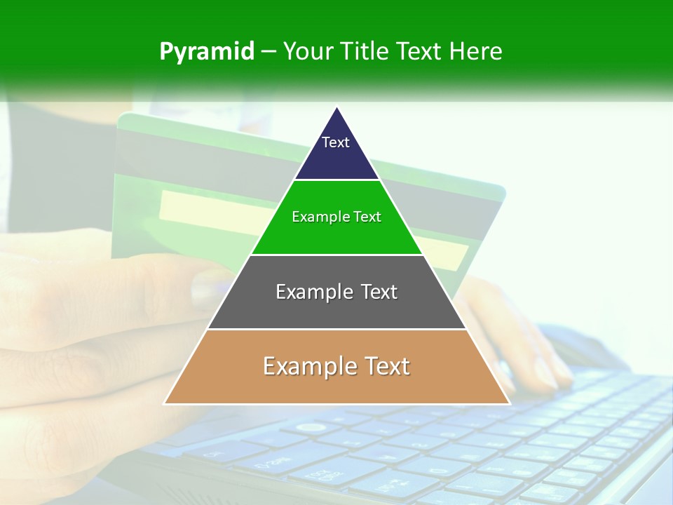 Payment On The Internet By Card PowerPoint Template
