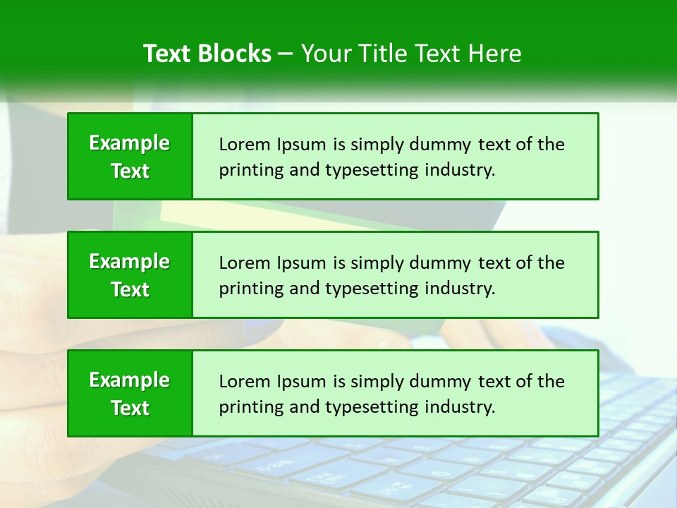 Payment On The Internet By Card PowerPoint Template