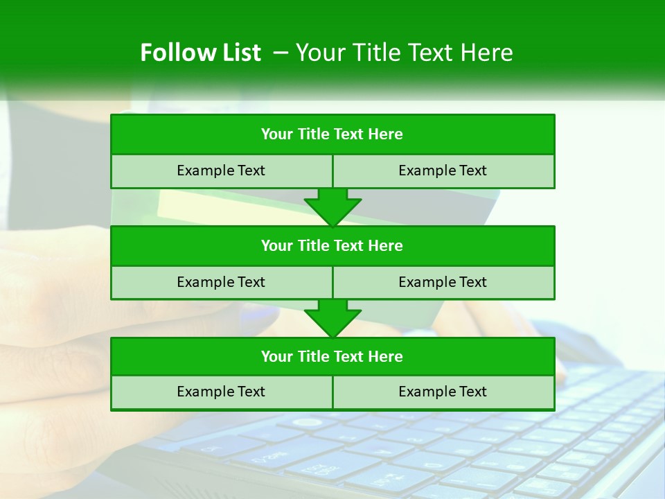 Payment On The Internet By Card PowerPoint Template