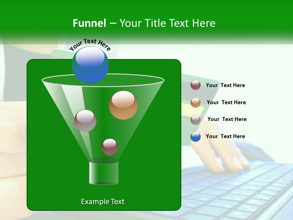 Payment On The Internet By Card PowerPoint Template