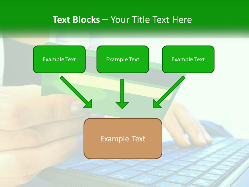 Payment On The Internet By Card PowerPoint Template