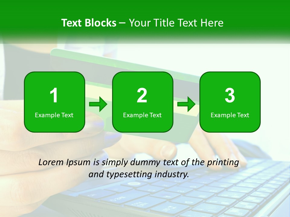 Payment On The Internet By Card PowerPoint Template