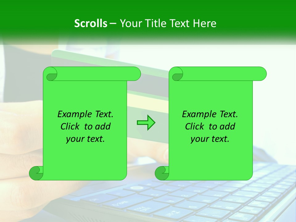 Payment On The Internet By Card PowerPoint Template