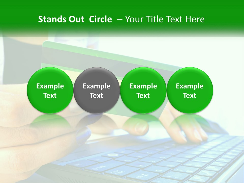 Payment On The Internet By Card PowerPoint Template