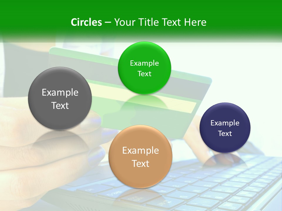 Payment On The Internet By Card PowerPoint Template