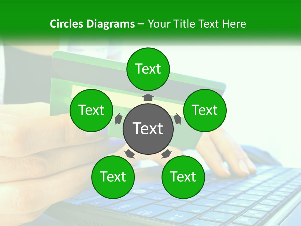 Payment On The Internet By Card PowerPoint Template