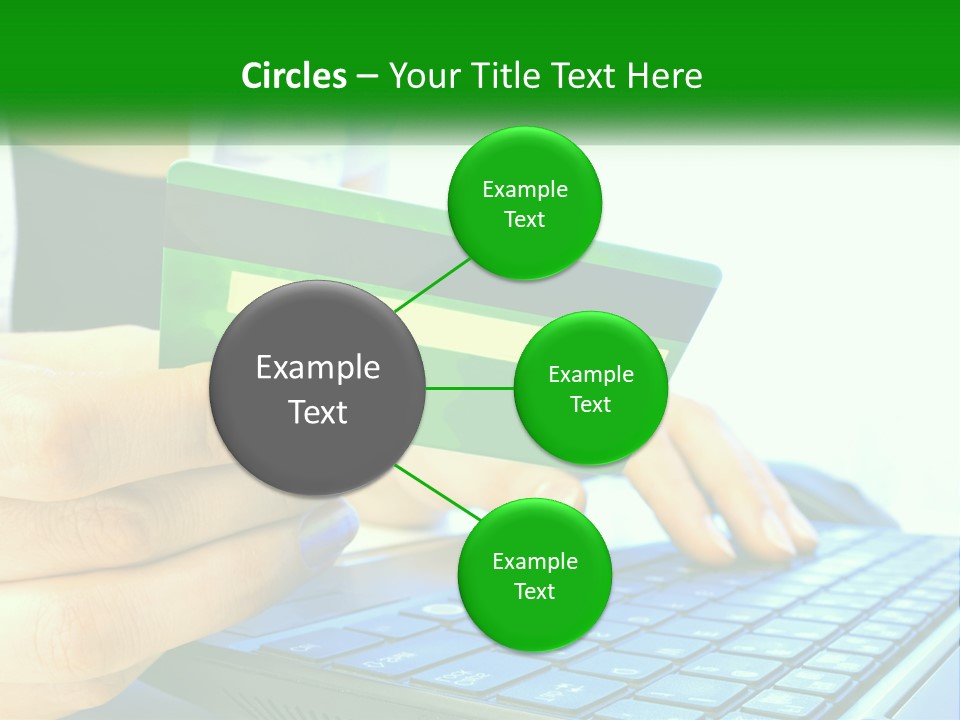 Payment On The Internet By Card PowerPoint Template