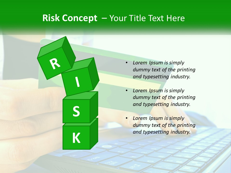 Payment On The Internet By Card PowerPoint Template