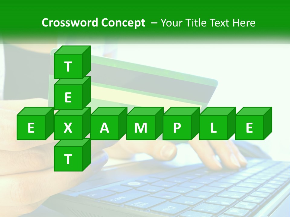 Payment On The Internet By Card PowerPoint Template