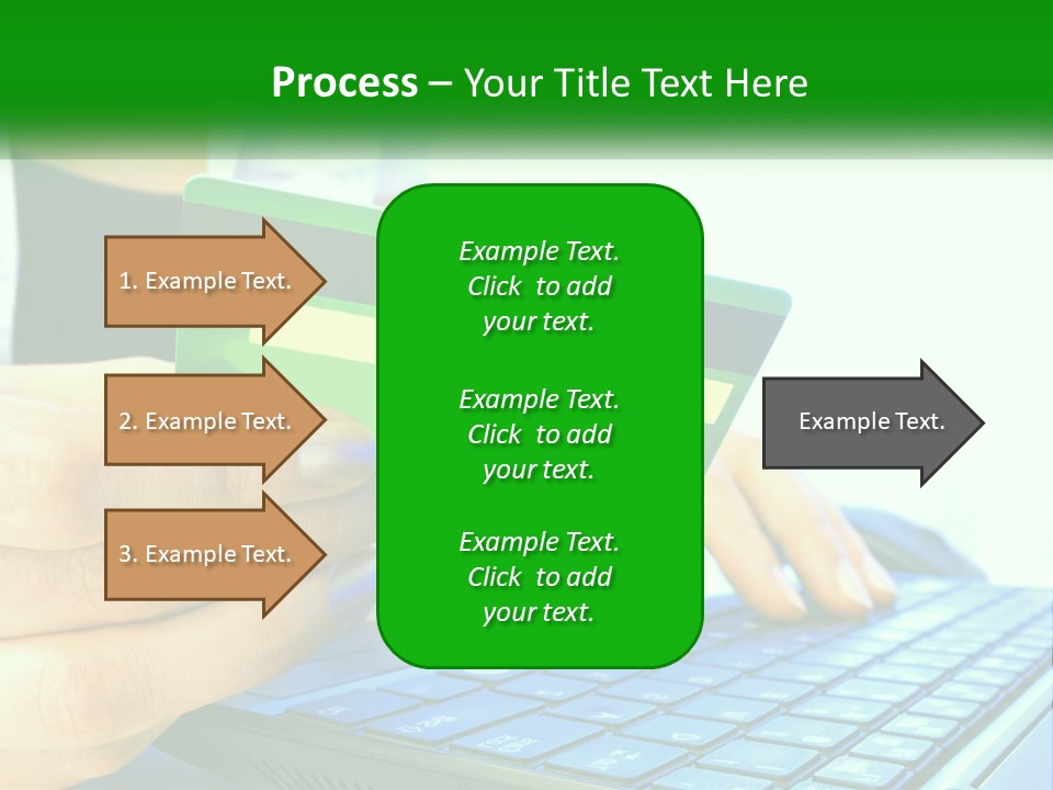 Payment On The Internet By Card PowerPoint Template