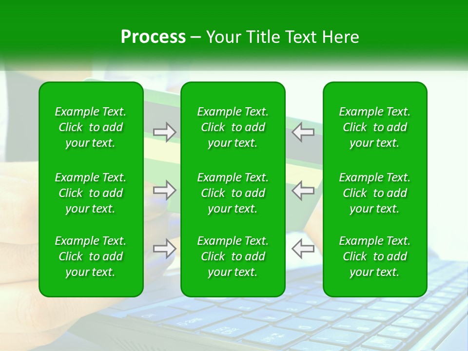 Payment On The Internet By Card PowerPoint Template