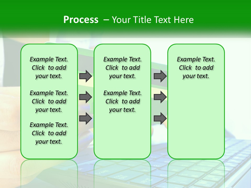 Payment On The Internet By Card PowerPoint Template