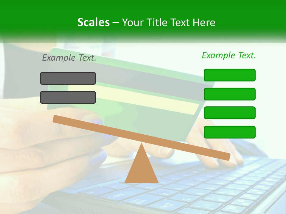Payment On The Internet By Card PowerPoint Template