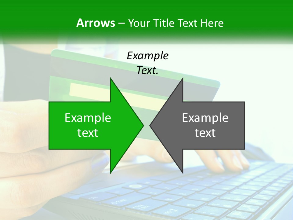 Payment On The Internet By Card PowerPoint Template