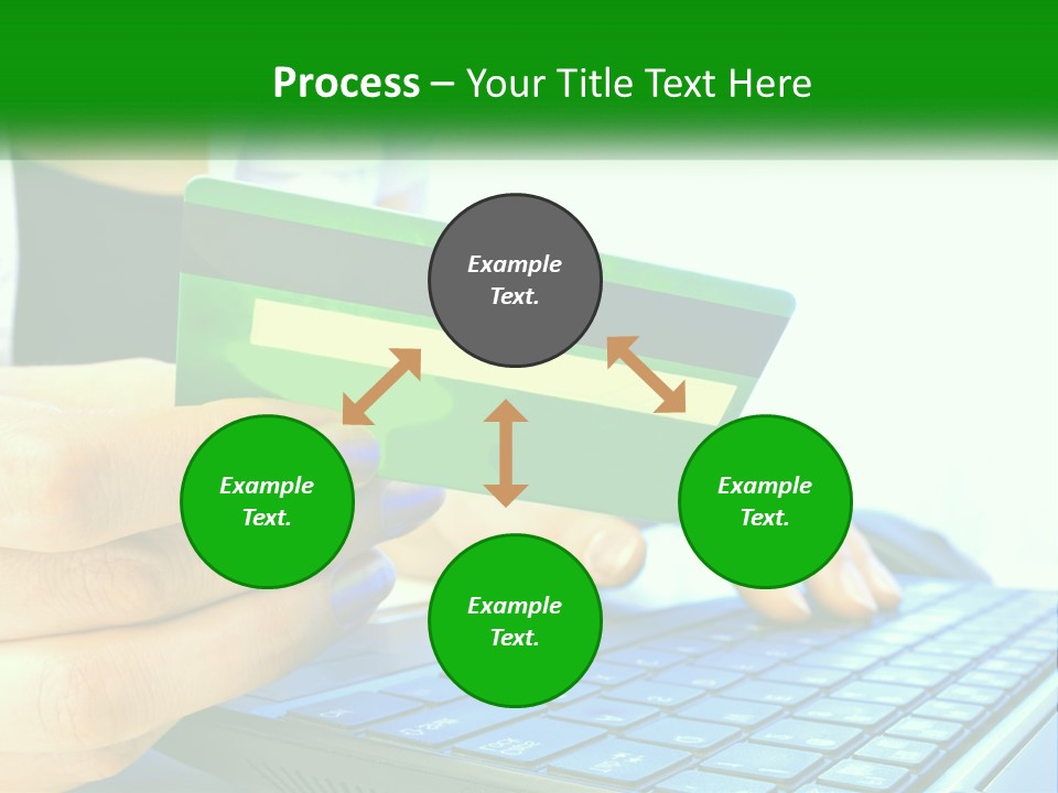 Payment On The Internet By Card PowerPoint Template