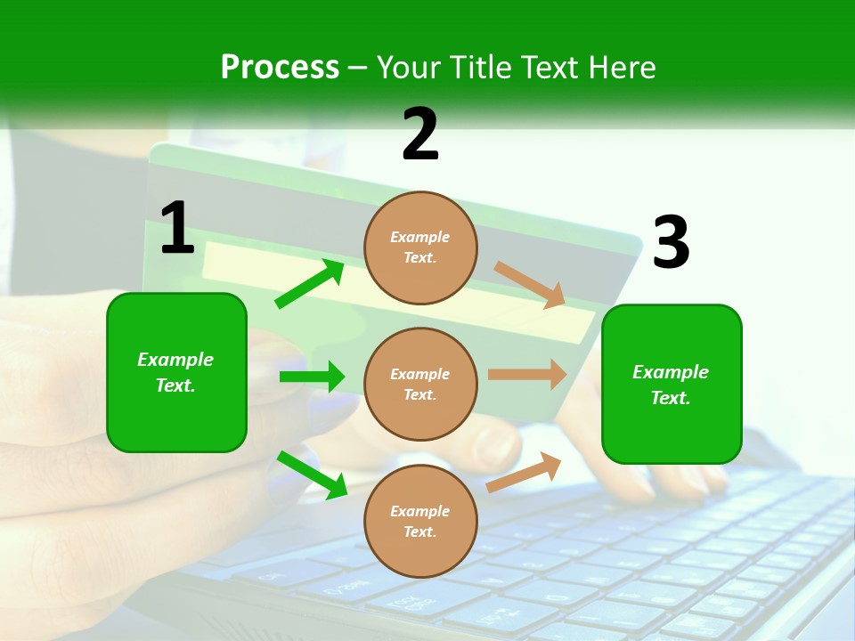 Payment On The Internet By Card PowerPoint Template