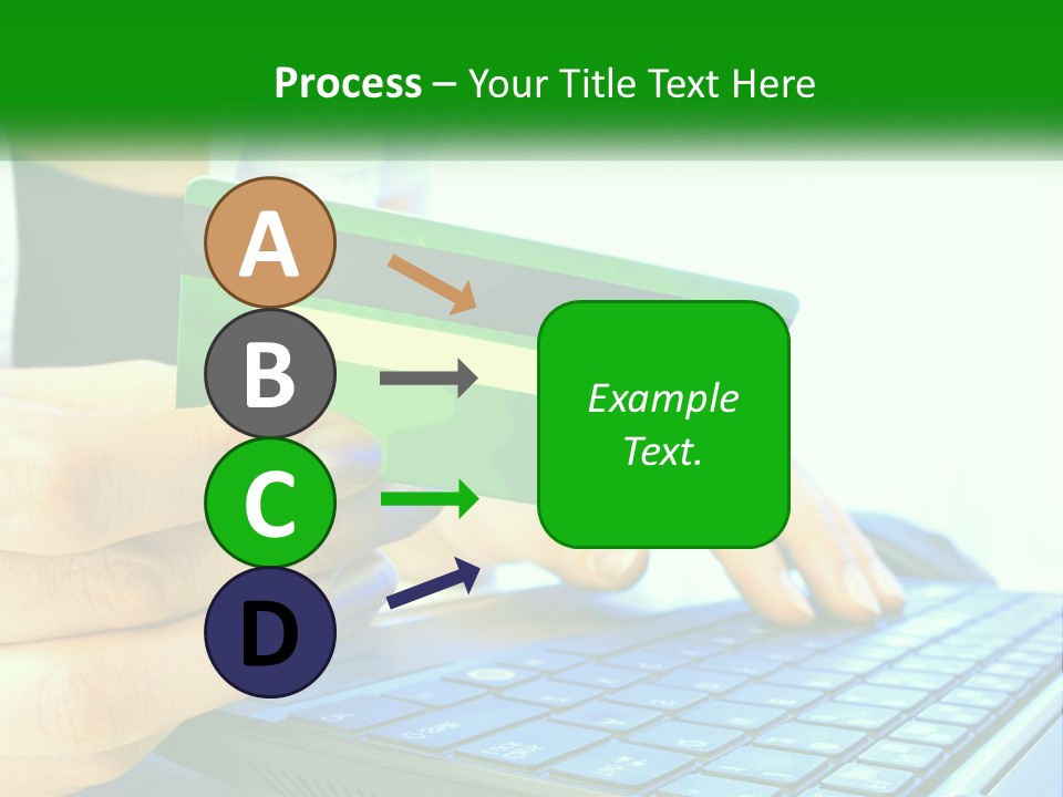 Payment On The Internet By Card PowerPoint Template