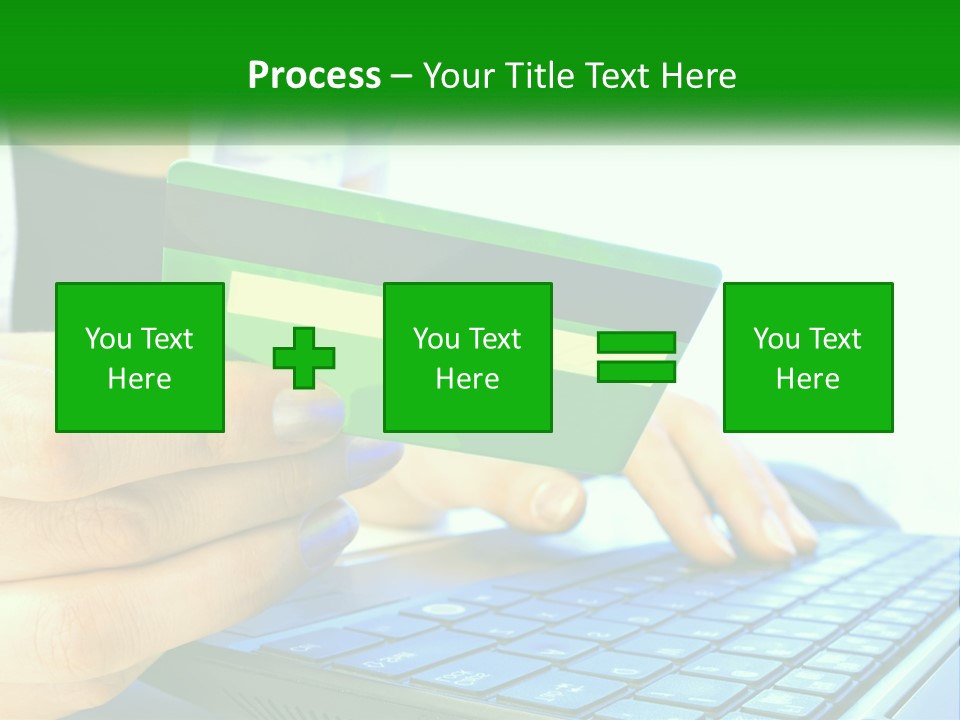 Payment On The Internet By Card PowerPoint Template