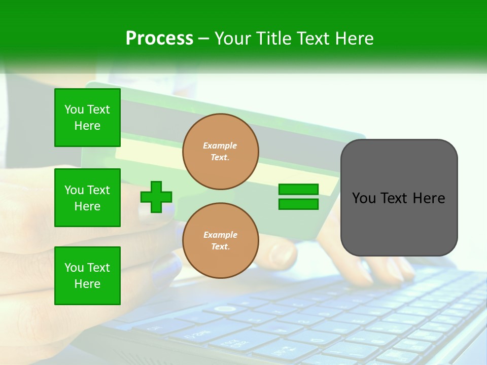 Payment On The Internet By Card PowerPoint Template
