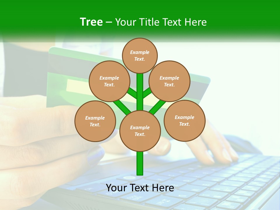 Payment On The Internet By Card PowerPoint Template