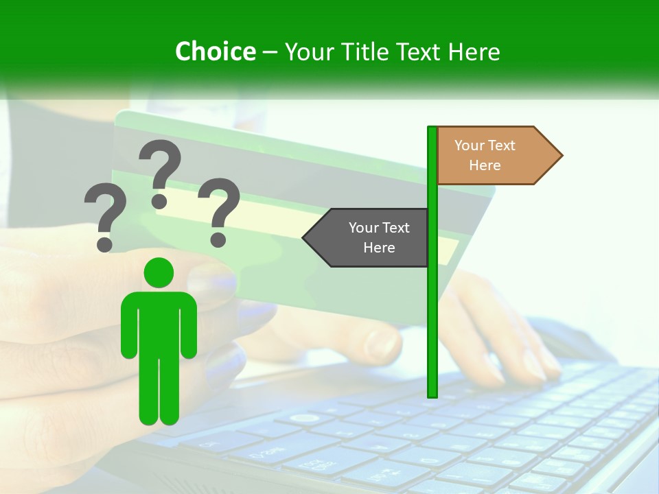 Payment On The Internet By Card PowerPoint Template