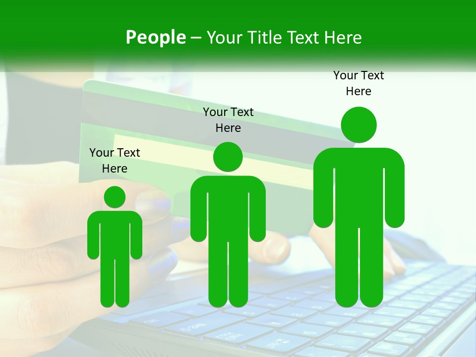 Payment On The Internet By Card PowerPoint Template