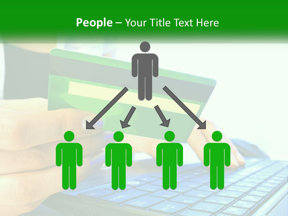 Payment On The Internet By Card PowerPoint Template