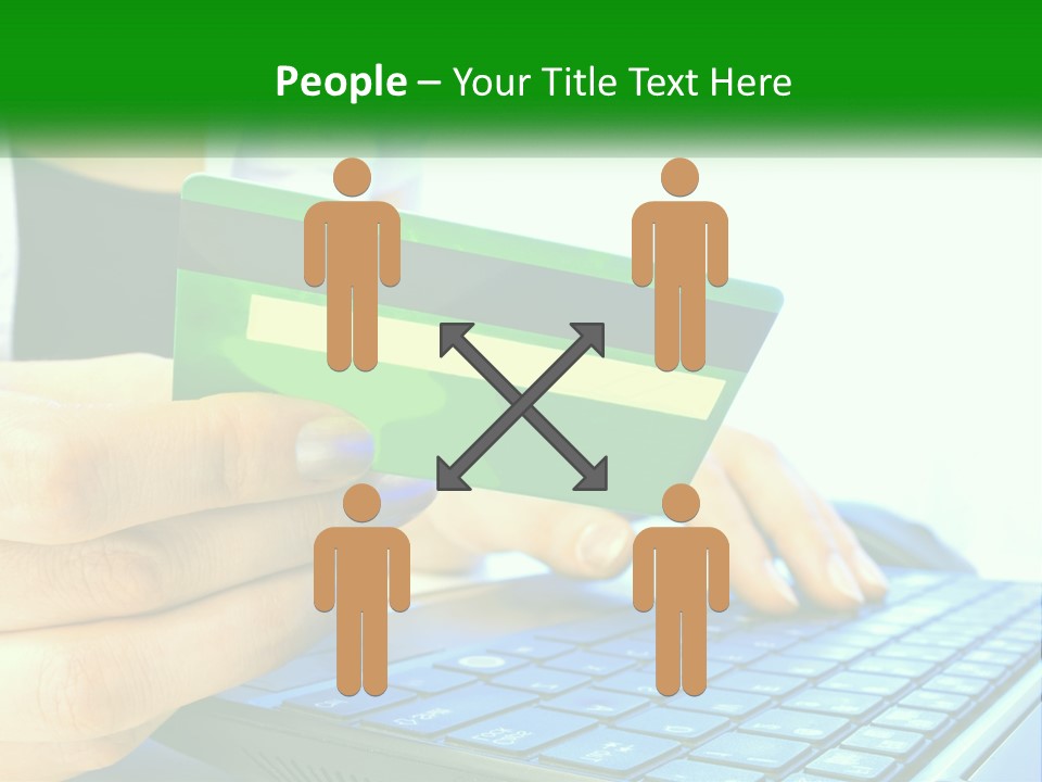 Payment On The Internet By Card PowerPoint Template