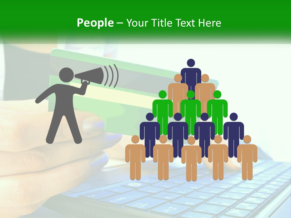 Payment On The Internet By Card PowerPoint Template