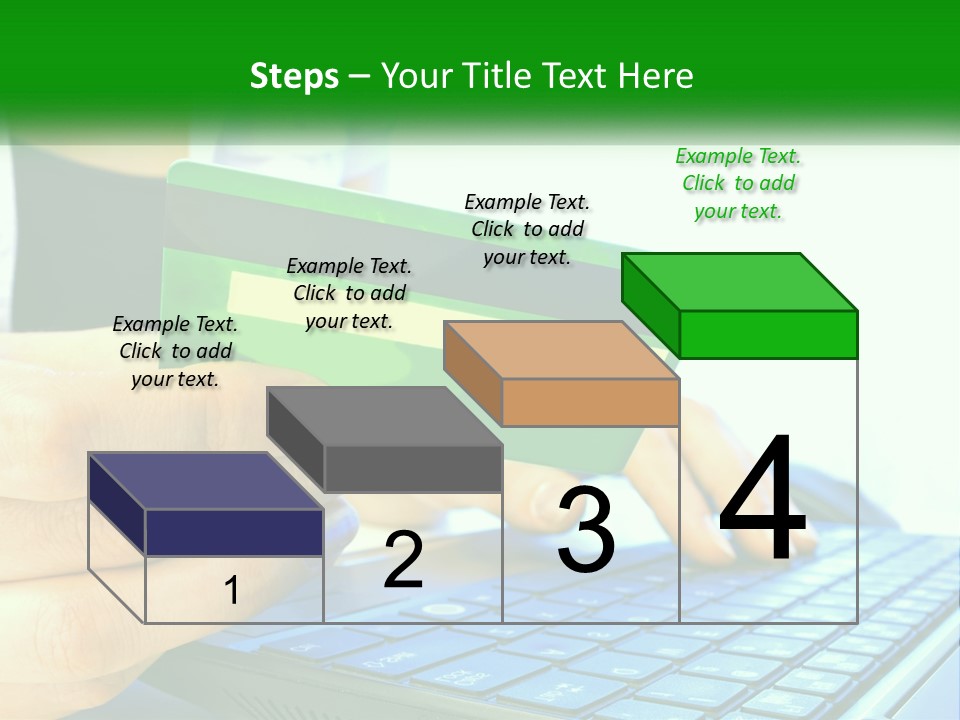 Payment On The Internet By Card PowerPoint Template