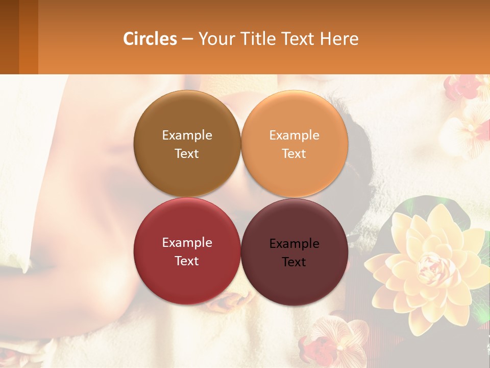 Girl On A Relaxing Massage PowerPoint Template