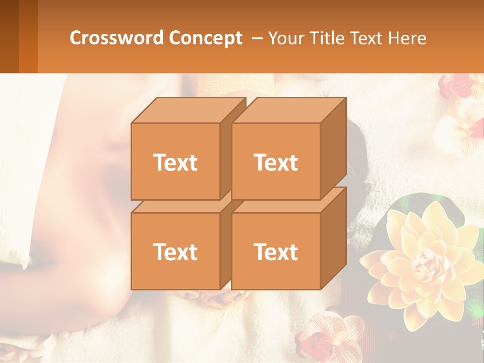 Girl On A Relaxing Massage PowerPoint Template
