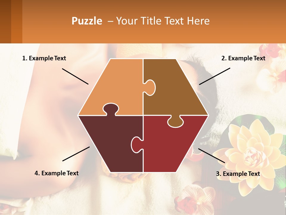 Girl On A Relaxing Massage PowerPoint Template