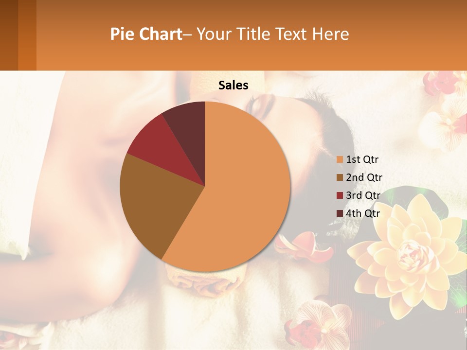 Girl On A Relaxing Massage PowerPoint Template