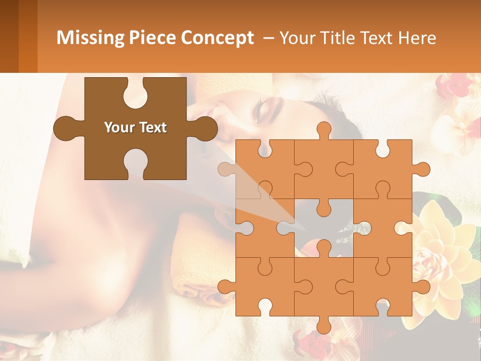 Girl On A Relaxing Massage PowerPoint Template