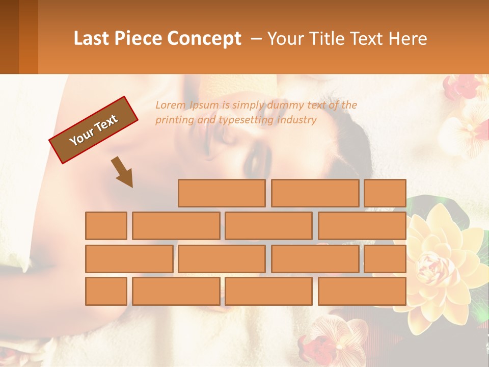 Girl On A Relaxing Massage PowerPoint Template