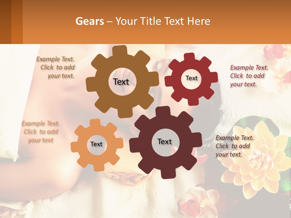 Girl On A Relaxing Massage PowerPoint Template