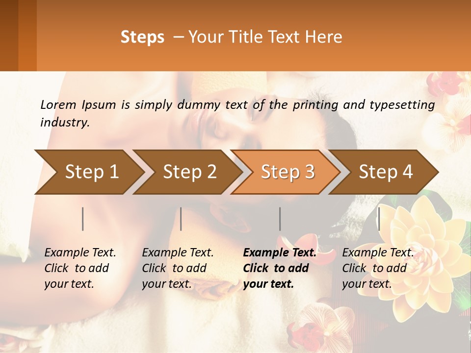 Girl On A Relaxing Massage PowerPoint Template