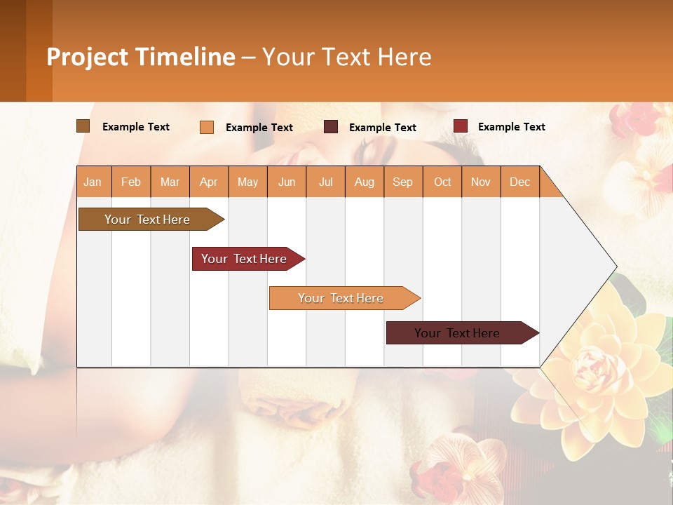 Girl On A Relaxing Massage PowerPoint Template