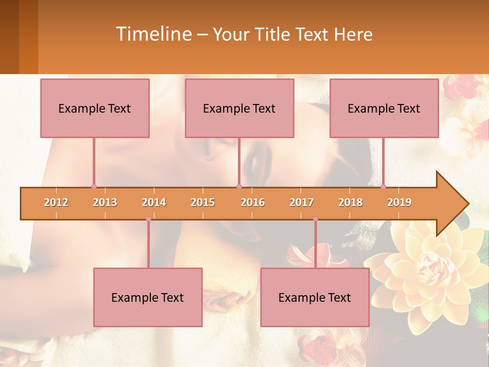 Girl On A Relaxing Massage PowerPoint Template