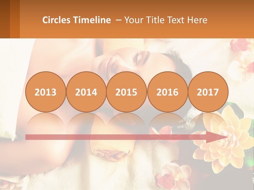 Girl On A Relaxing Massage PowerPoint Template