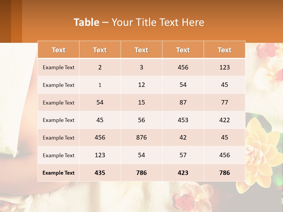 Girl On A Relaxing Massage PowerPoint Template