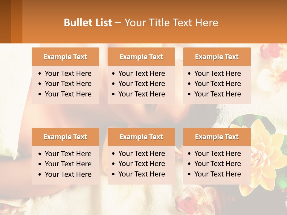 Girl On A Relaxing Massage PowerPoint Template