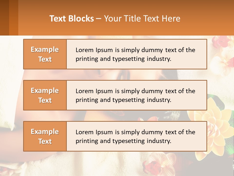 Girl On A Relaxing Massage PowerPoint Template