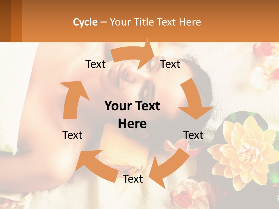 Girl On A Relaxing Massage PowerPoint Template