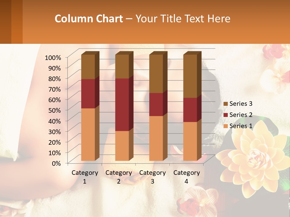 Girl On A Relaxing Massage PowerPoint Template