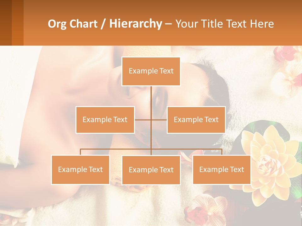 Girl On A Relaxing Massage PowerPoint Template